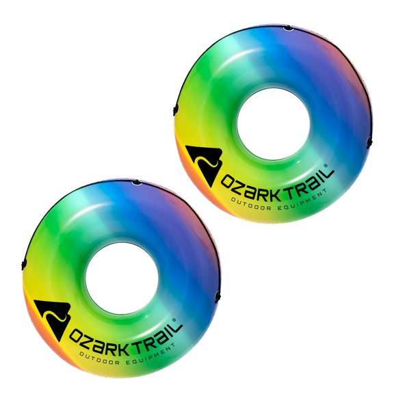Ozark Trail 45" Rainbow River Tube Float, Adult Unisex 2-Pack