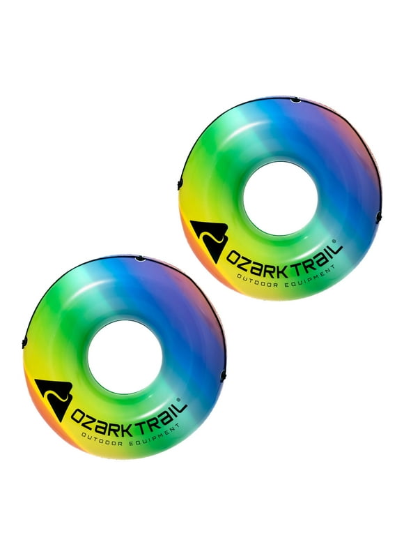 Ozark Trail 45" Rainbow River Tube Float, Adult Unisex 2-Pack