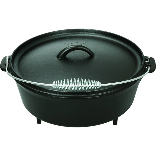 Ozark Trail 5Quart Cast Iron Dutch Oven with Spiral Bail Handle