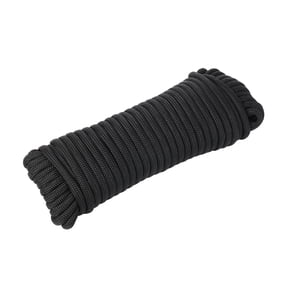 Ozark Trail 1100 lb Polyester Paracord Rope, Black, 50'