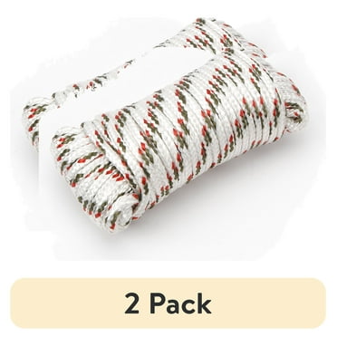 (2 pack) Ozark Trail 50 Foot Polyester Utility Cord/Rope, White