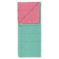 Ozark Trail 50F Youth warm weather rectangle sleeping bag Teal & Pink
