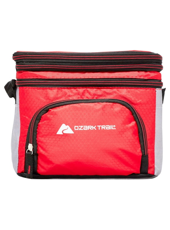 Ozark Trail 6 Can Soft-Sided Cooler, Red