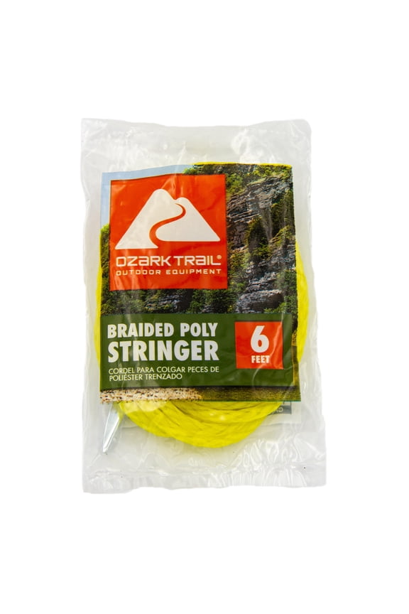 6 ft Braided Poly Fish Stringer Yellow