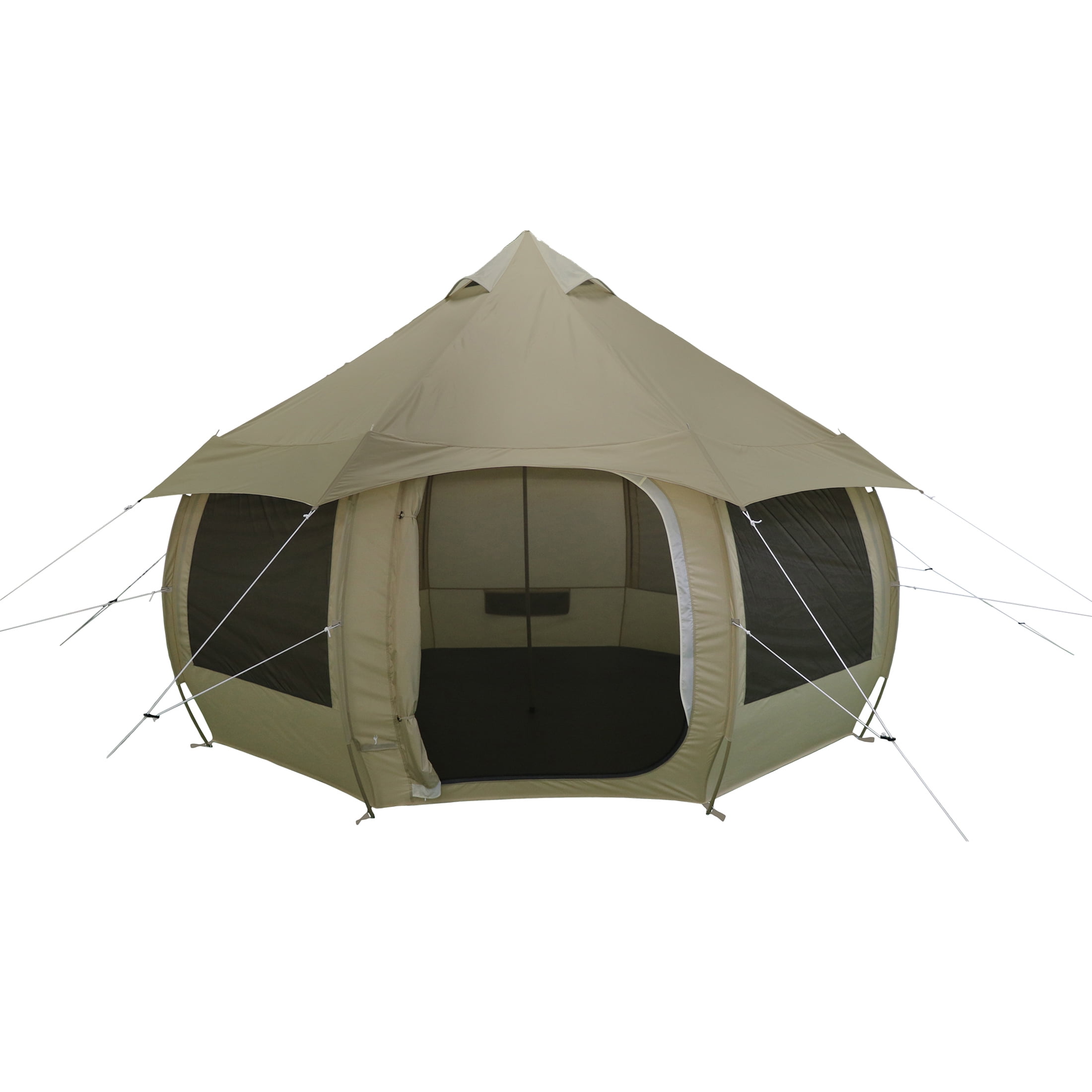 Ozark Trail Mushroom Glamping Bell Tent, with Ripstop Fabric, 6-Person