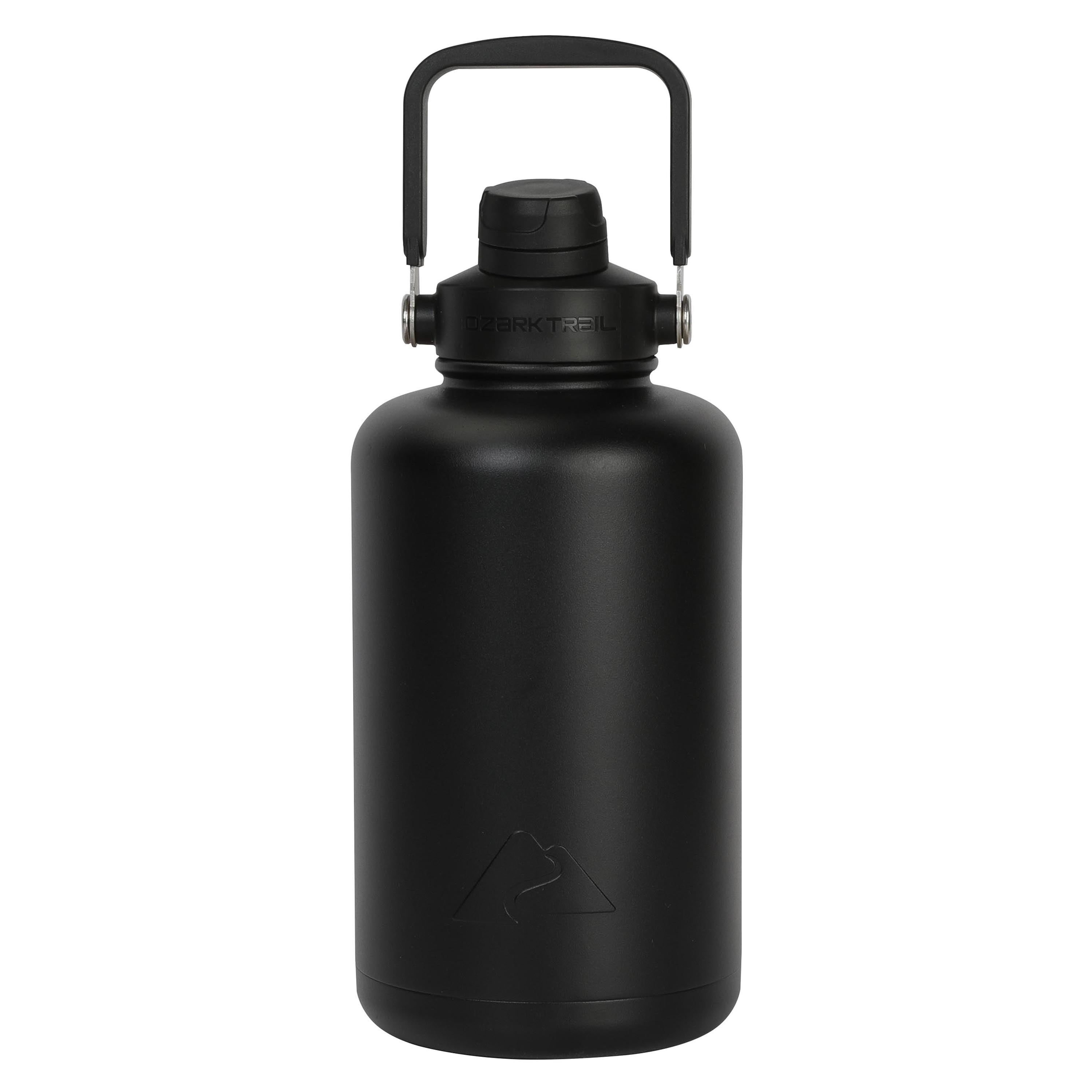 Ozark Trail 64 oz Stainless Steel Insulated Jug with Handle, Black