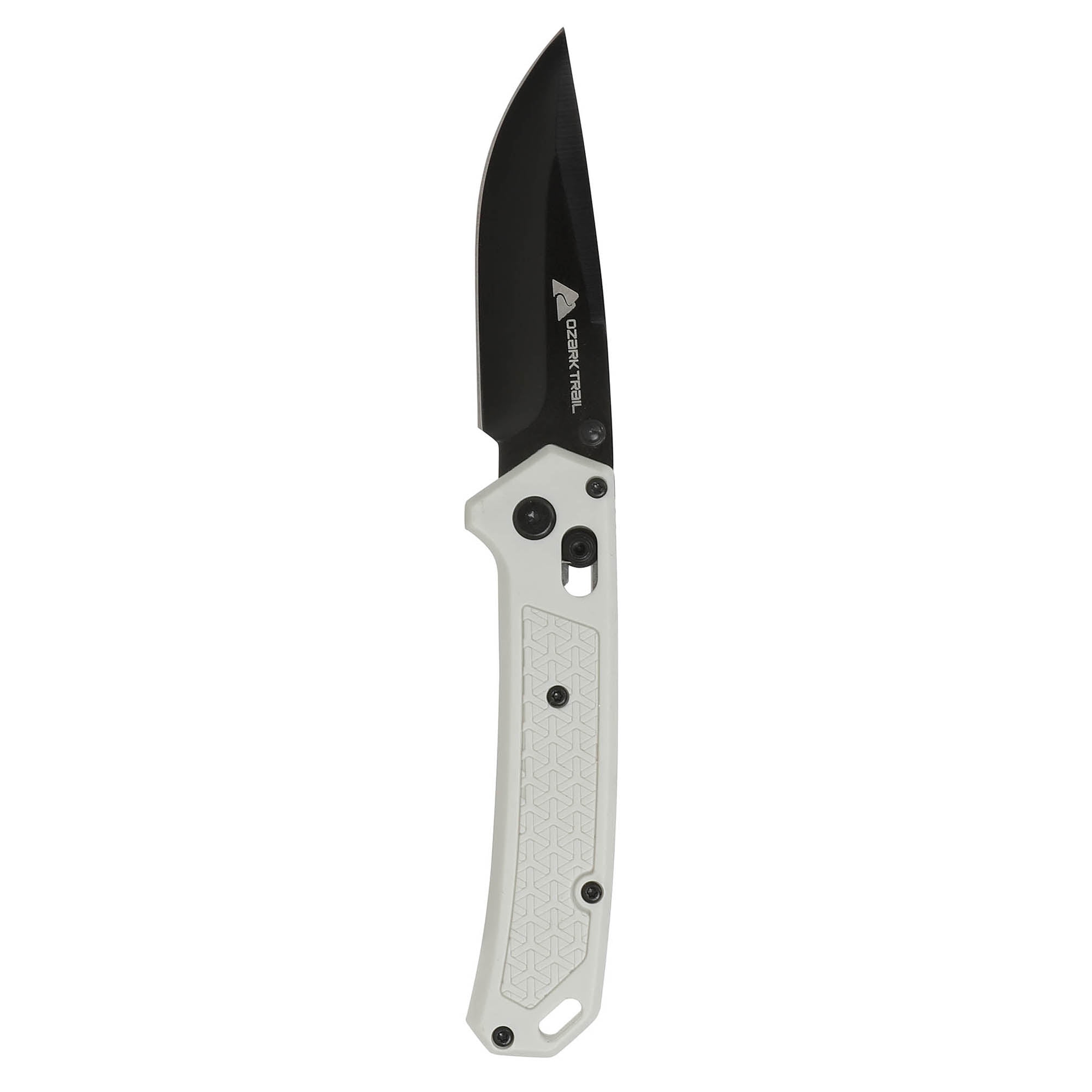 Ozark Trail 7.5-inch Folding Stainless Steel Knife with White 