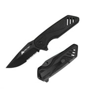 Ozark Trail 7 Inches Folding Knife with Stainless Steel Blade Aluminum Handle for EDC