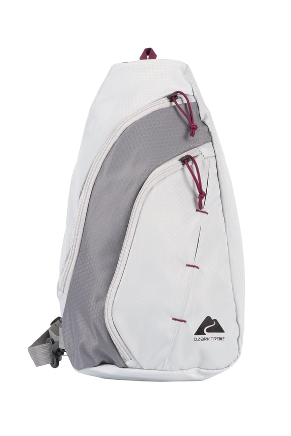 7 Liter Sling Backpack, Gray Polyester