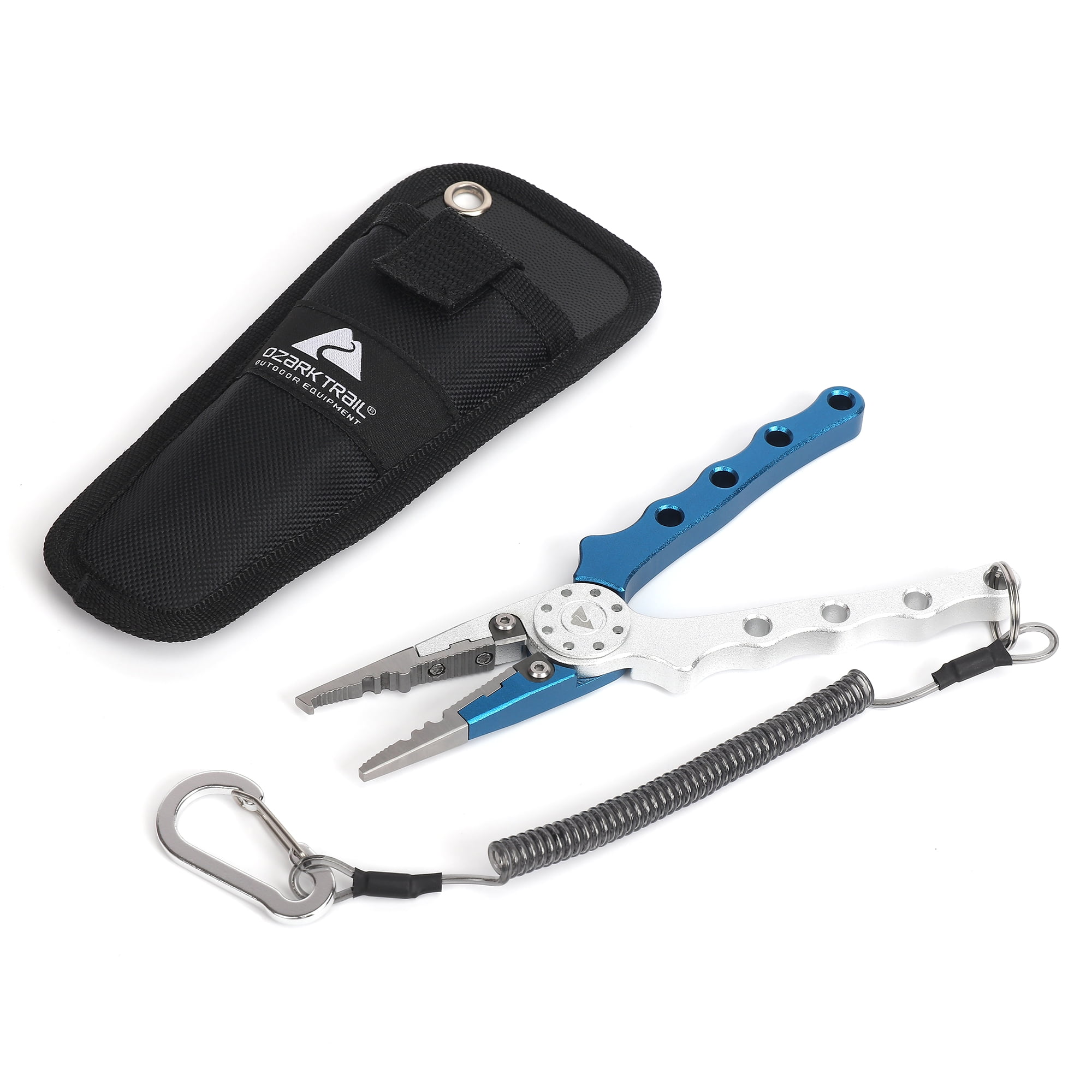 Ozark Trail 7-in Aluminum Fishing Pliers with Sheath and Lanyard, Model  FS707