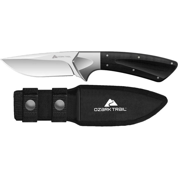 Ozark Trail 7in Fixed Blade Knife with Stainless Steel Blade and