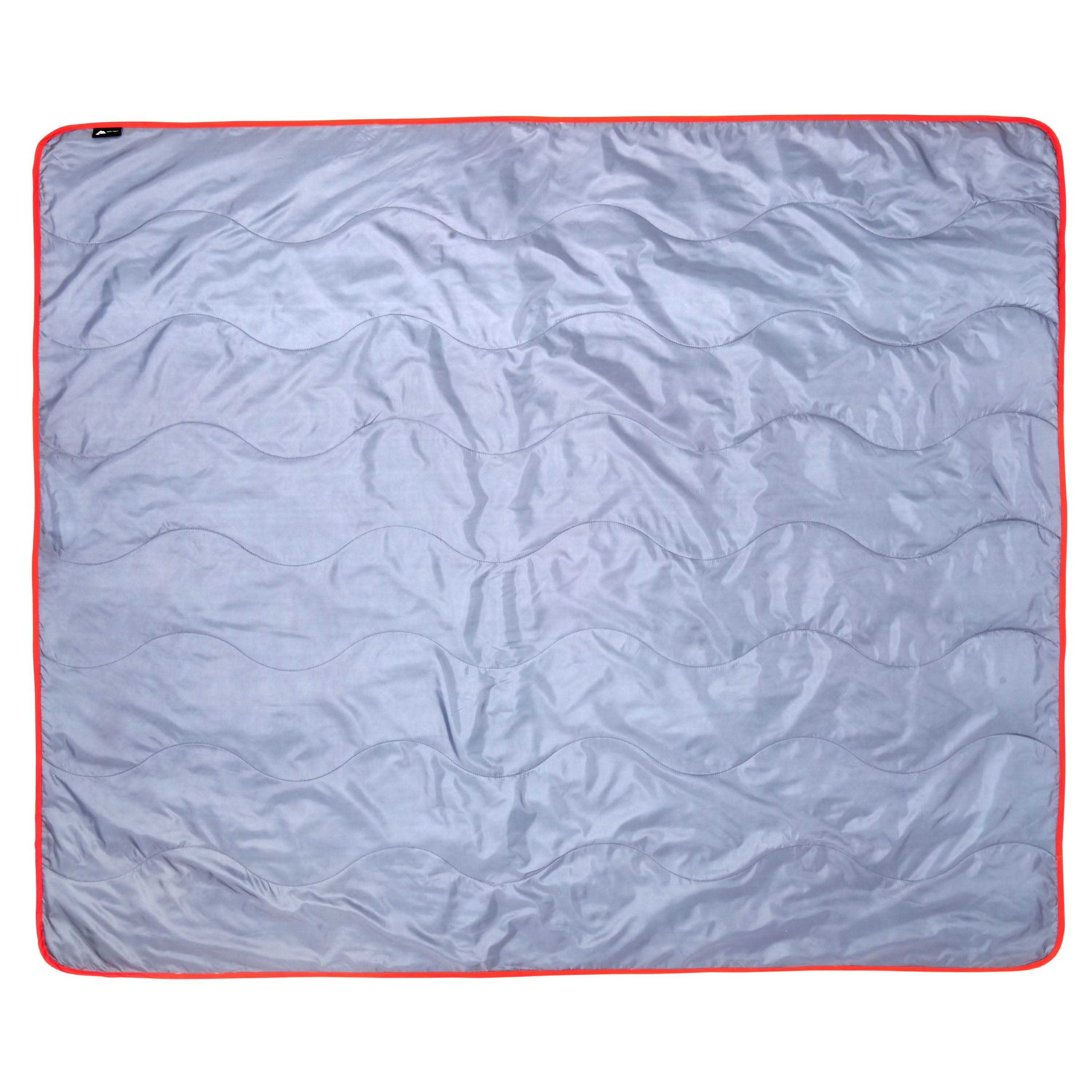 Ozark Trail Puffy Quilted Outdoor Camping Blanket, Red