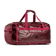 70L Coated Polyester Ripstop Duffel Bag with Backpack Straps, Plum