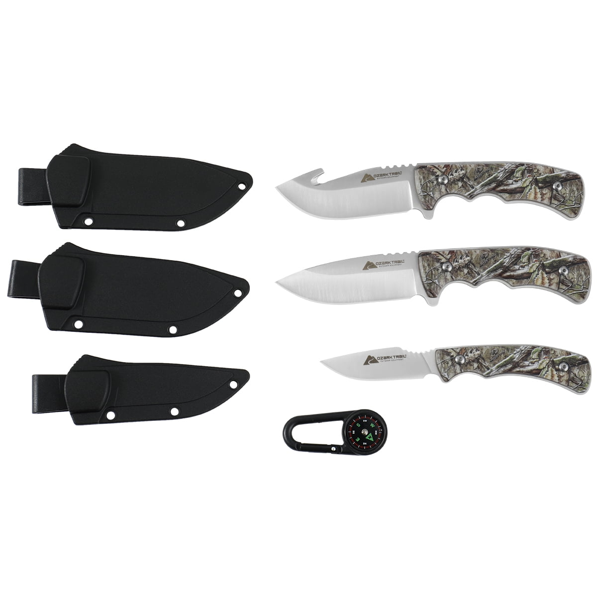 Ozark Trail 8.25 inch 7 Pieces Hunting Camouflage Accessories for Men