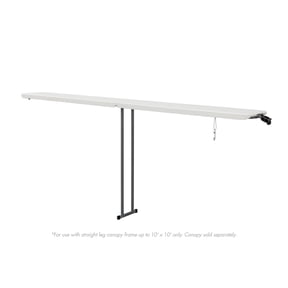 Ozark Trail 8 Foot Extendable Tailgate Table, White, 92.5 in x12 in x 39 in (H) - Canopy Not Included