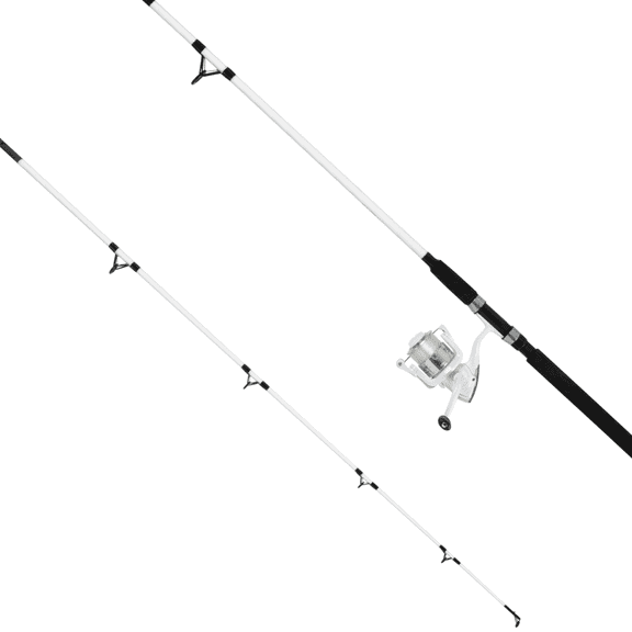 Ozark Trail Medium Action 2-Piece Spinning Rod and Reel Combo, Size 6000 Reel, 8 feet