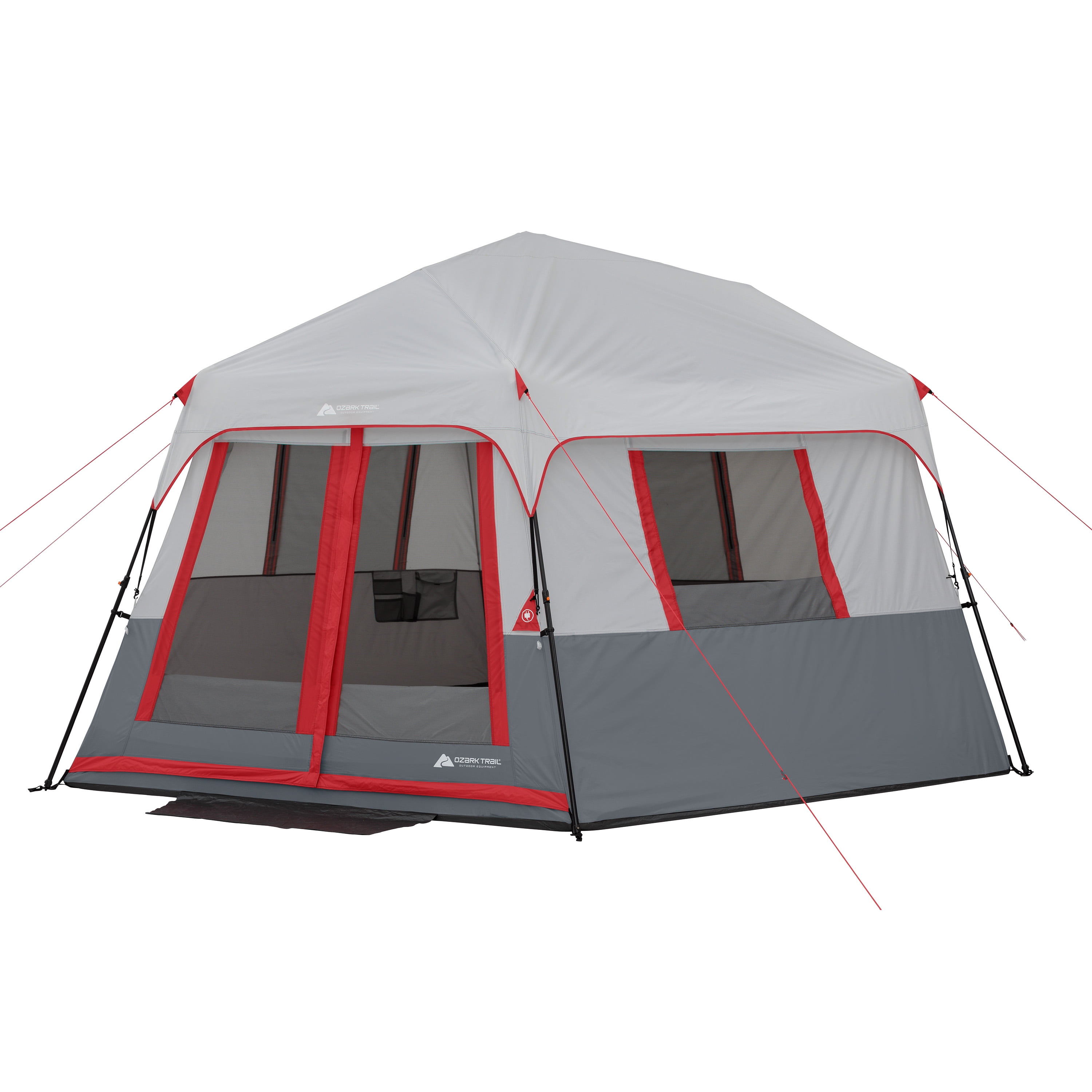 Great Cabin Tent Lighting on the Cheap 