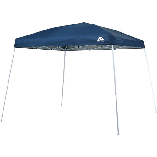Ozark Trail 9' x 9' Instant Slant Leg Pop-Up Canopy, Dark Blue Outdoor Event Shelter