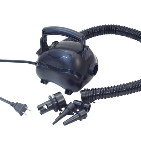 Ozark Trail - AC120V Powerful Fast Fill Electric Air Pump, Black, 2.2PSI, 3.5A, 400W, 0.7m3/min