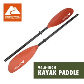 Ozark Trail Adult Adjustable Kayak Paddle, Rust, 220 cm Aluminum Shaft
