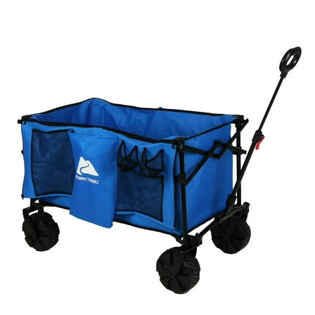 Ozark Trail All-Terrain Big Bucket Cart Wagon, Blue
