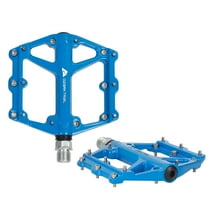 Ozark Trail Aluminum Mountain Bicycle Pedals, Compact and Durable, Blue