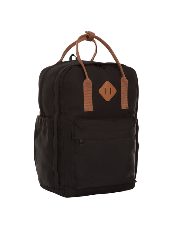 Asheville Dual-Carry 22L Backpack for Adults and Teens, Polyester, Black