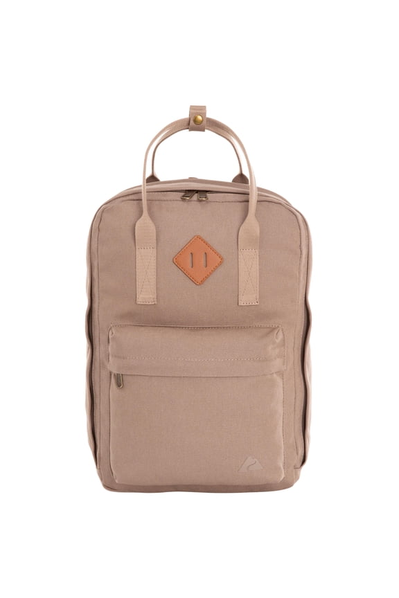 22L Adult/Teen Polyester Asheville Dual-Carry Backpack, Taupe