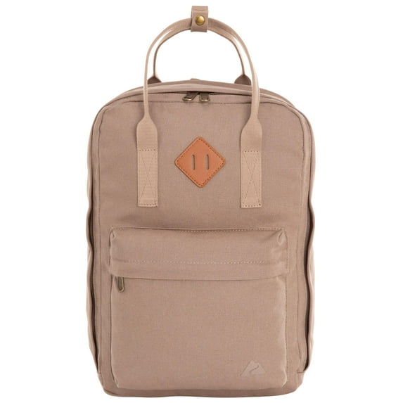 Ozark Trail 22L Adult/Teen Polyester Asheville Dual-Carry Backpack, Taupe