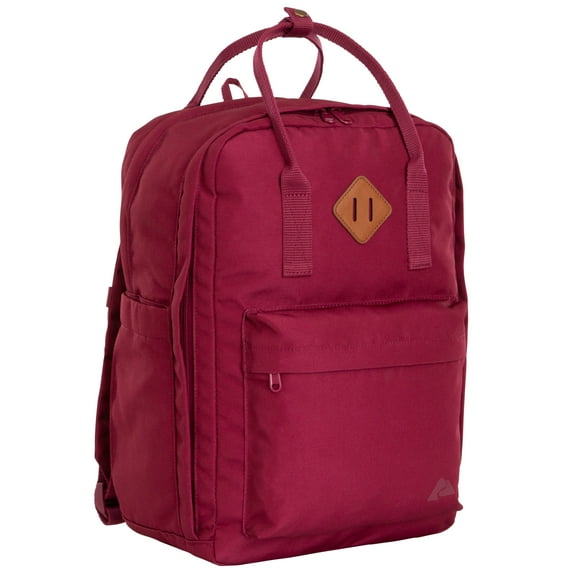 Ozark Trail Asheville Dual-Carry Backpack, Orchid Plum, Adult, Teen, Everyday, Polyester, Unisex