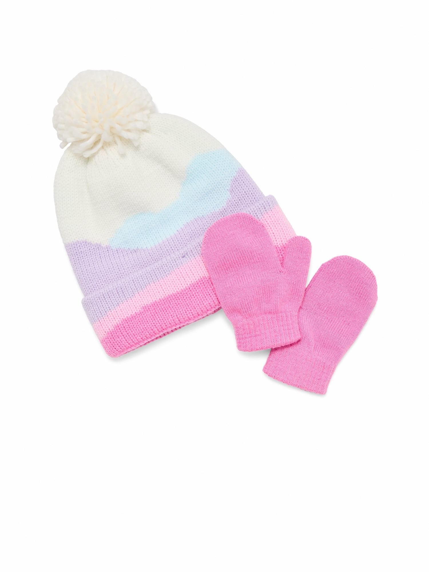 Ozark Trail Toddler Beanie and Mittens Set, 3- Piece