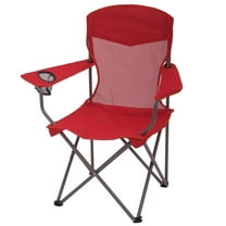 Ozark Trail Basic Chair Mesh, Red, Adult, 32.28in x 20.28in x 37.60in