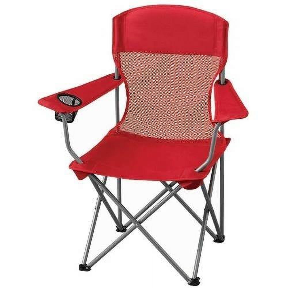 Ozark Trail Basic Mesh Chair, Red, Adult - image 1 of 10