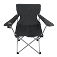thumbnail interactive-video image 1 of Ozark Trail Quad Folding Camp Chair with Cup Holder, Black, 1 of 15