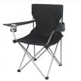 thumbnail interactive-video image 1 of Ozark Trail Quad Folding Camp Chair with Cup Holder, Black, 1 of 15