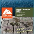 thumbnail image 1 of Ozark Trail Soft Plastic Fishing Lures Value Grab Bag, 60 Pieces, Bass, 1 of 1