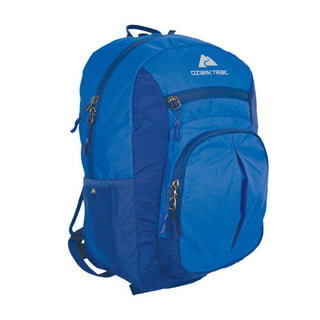 Ozark Trail Adult 10 Liter Small Hiking Backpack, Recycled Material,  Embossed, Unisex, Blue 