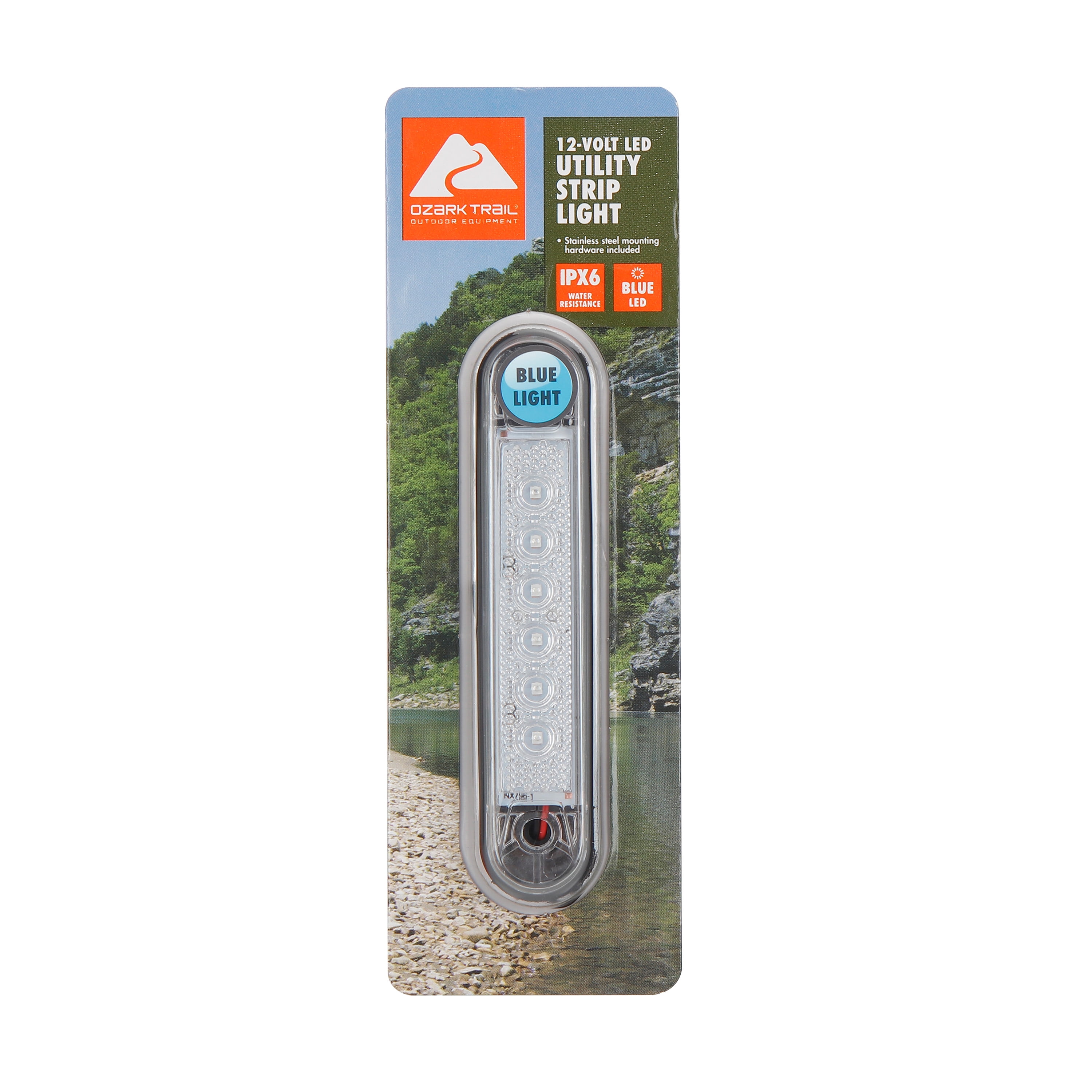 Ozark Trail Blue Led Utility Strip Light, 4inches. Model BT6271