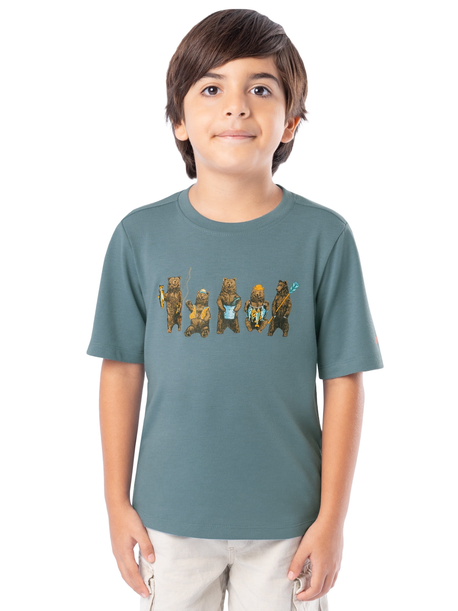 Ozark Trail Boy's Graphic Short Sleeve T-Shirt, Sizes 4-18 & Husky