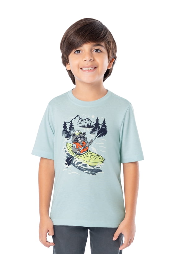 Boy's Graphic Short Sleeve T-Shirt, Sizes 4-18 & Husky