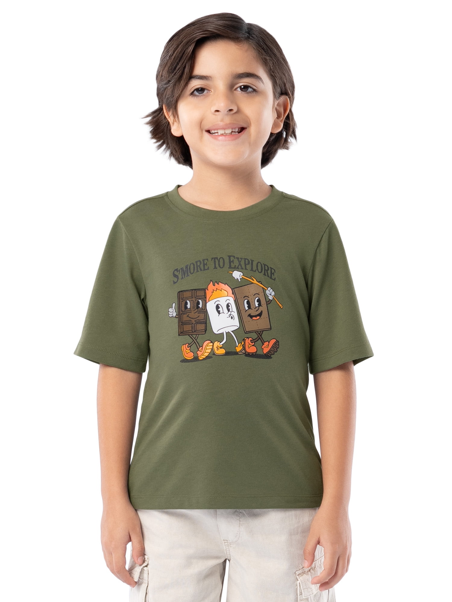 Ozark Trail Boy's Graphic Short Sleeve T-Shirt, Sizes 4-18