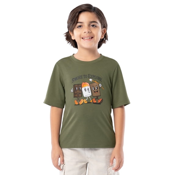 Ozark Trail Boy's Graphic Short Sleeve T-Shirt, Sizes 4-18
