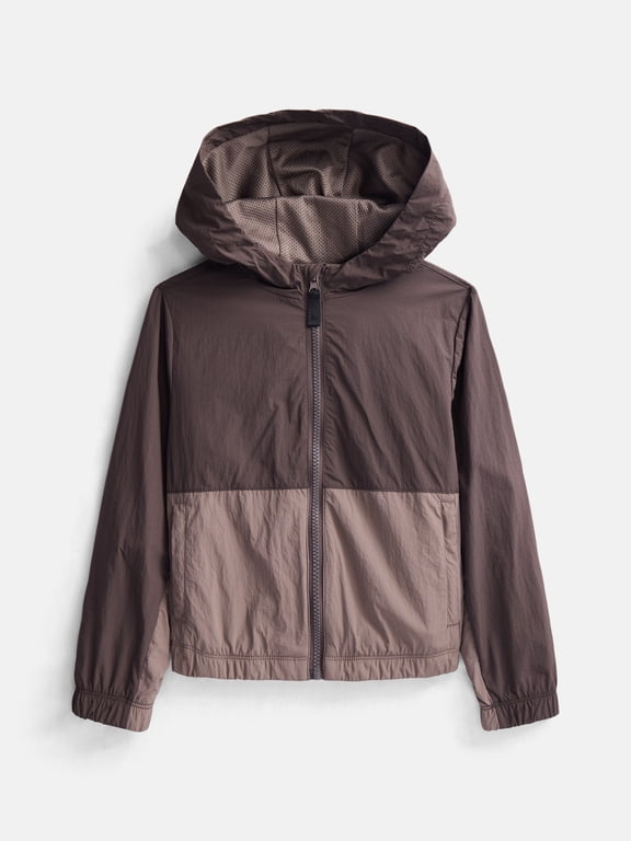 Boys Colorblock Hooded Windbreaker Jacket, Sizes 4-18