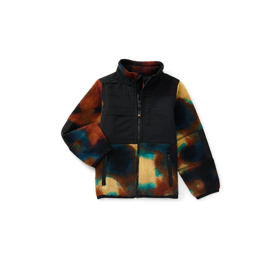 Ozark Trail Boys Mixed Media Fleece Jacket, Sizes 4-18