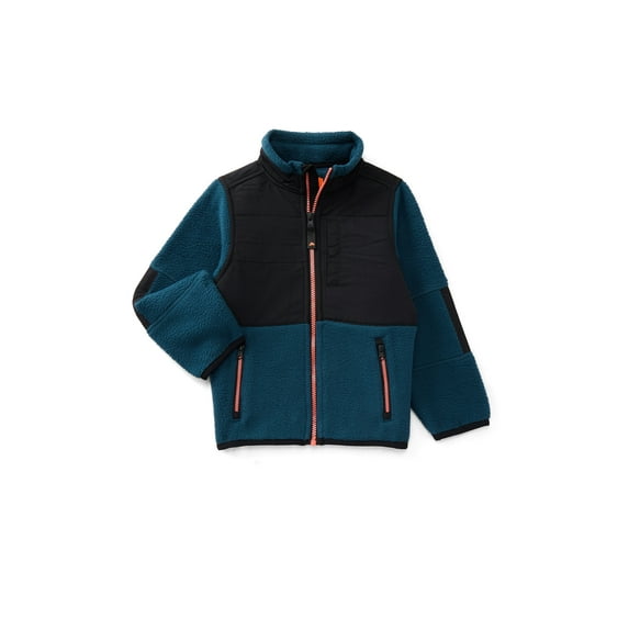 Ozark Trail Boys Mixed Media Fleece Jacket, Sizes 4-18
