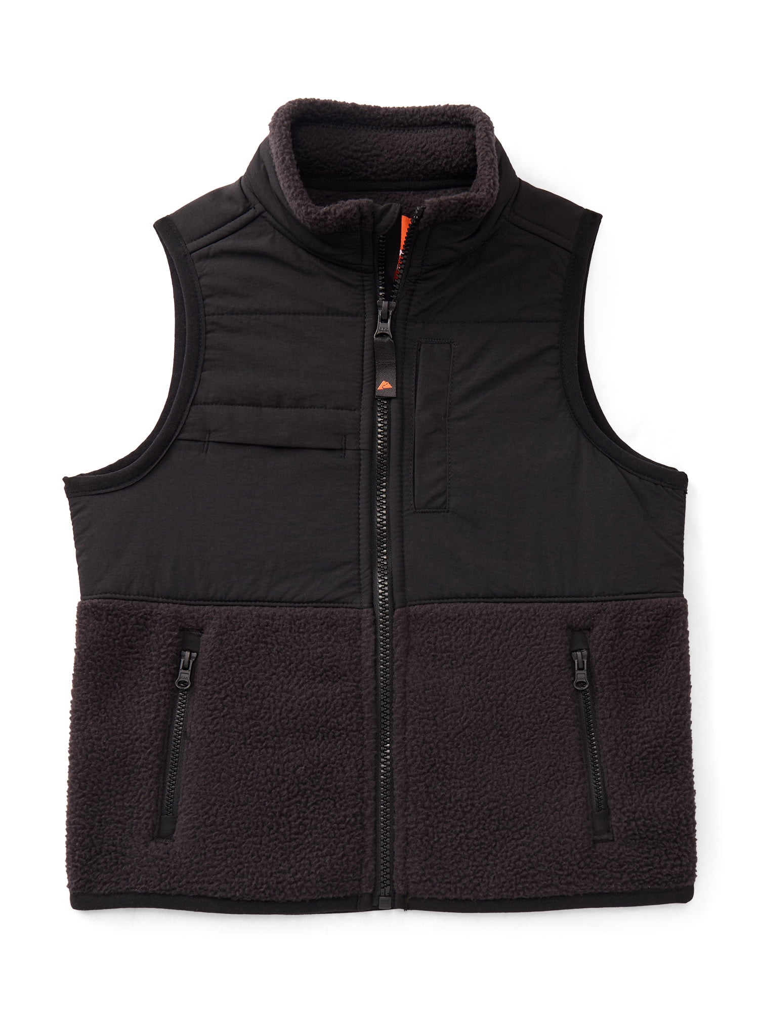 Ozark Trail Boys Mixed Media Fleece Vest, Sizes 4-18