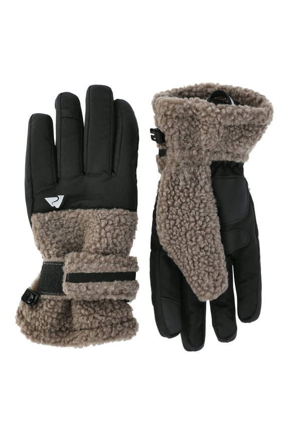 Boys Plush Ski Gloves, Sizes S-XL