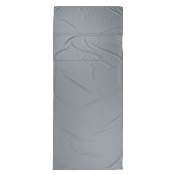 Ozark Trail Breathable Polyester Camping Sleeping Bag Liner Sheet, Gray (78" L x 33.5" W)