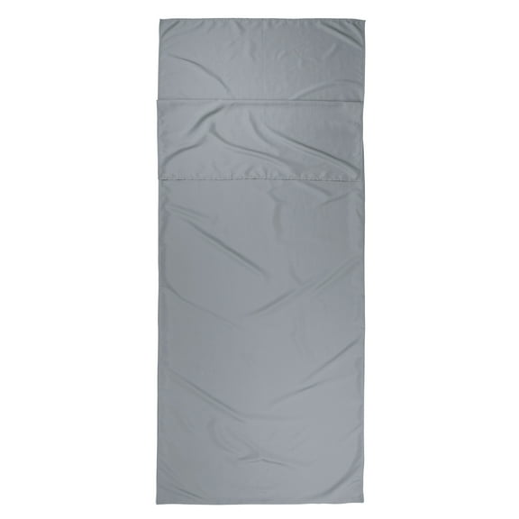Ozark Trail Breathable Polyester Camping Sleeping Bag Liner Sheet, Gray (78" L x 33.5" W)