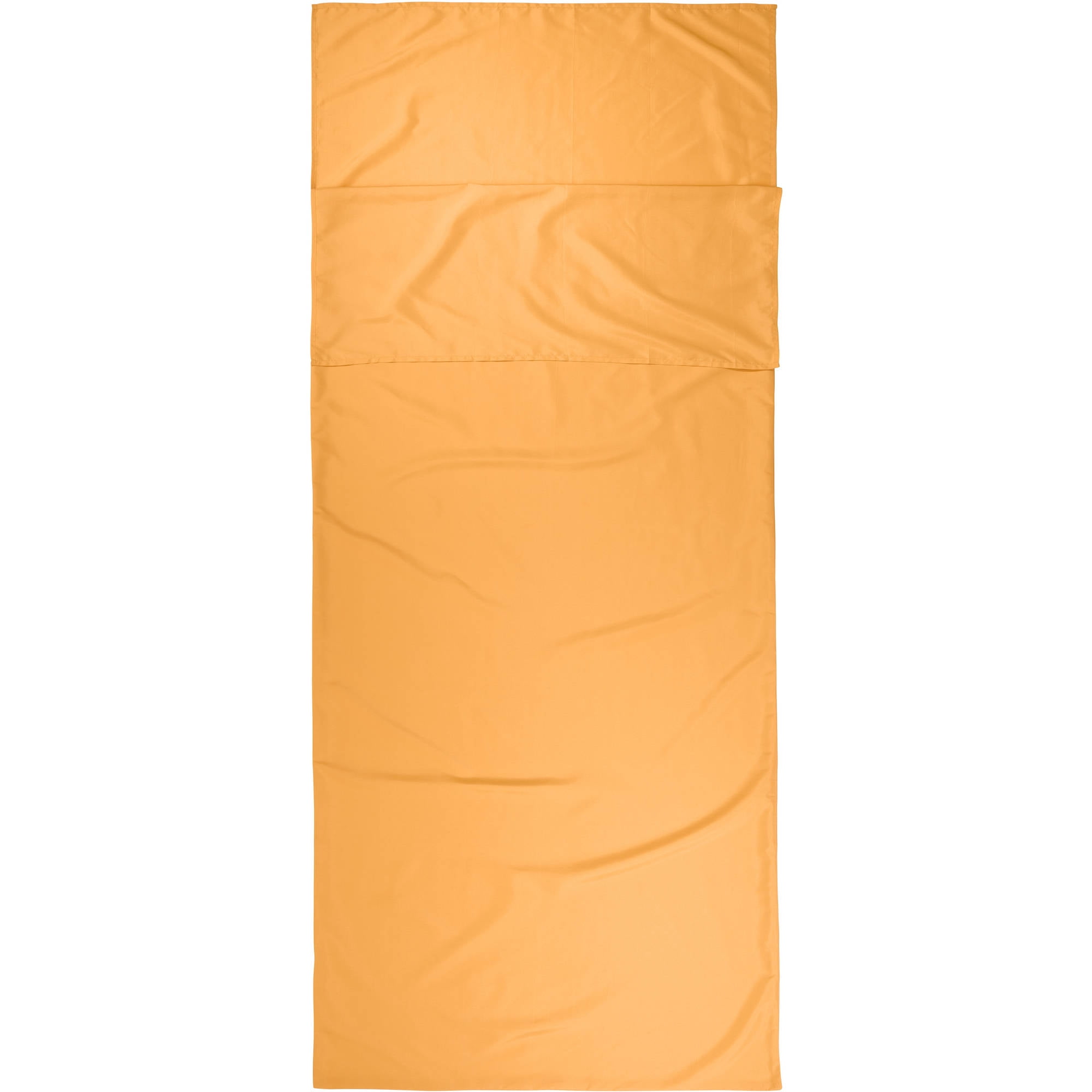 Ozark Trail Breathable Polyester Camping Sleeping Bag Liner Sheet, Yellow (78" L x 33.5" W)